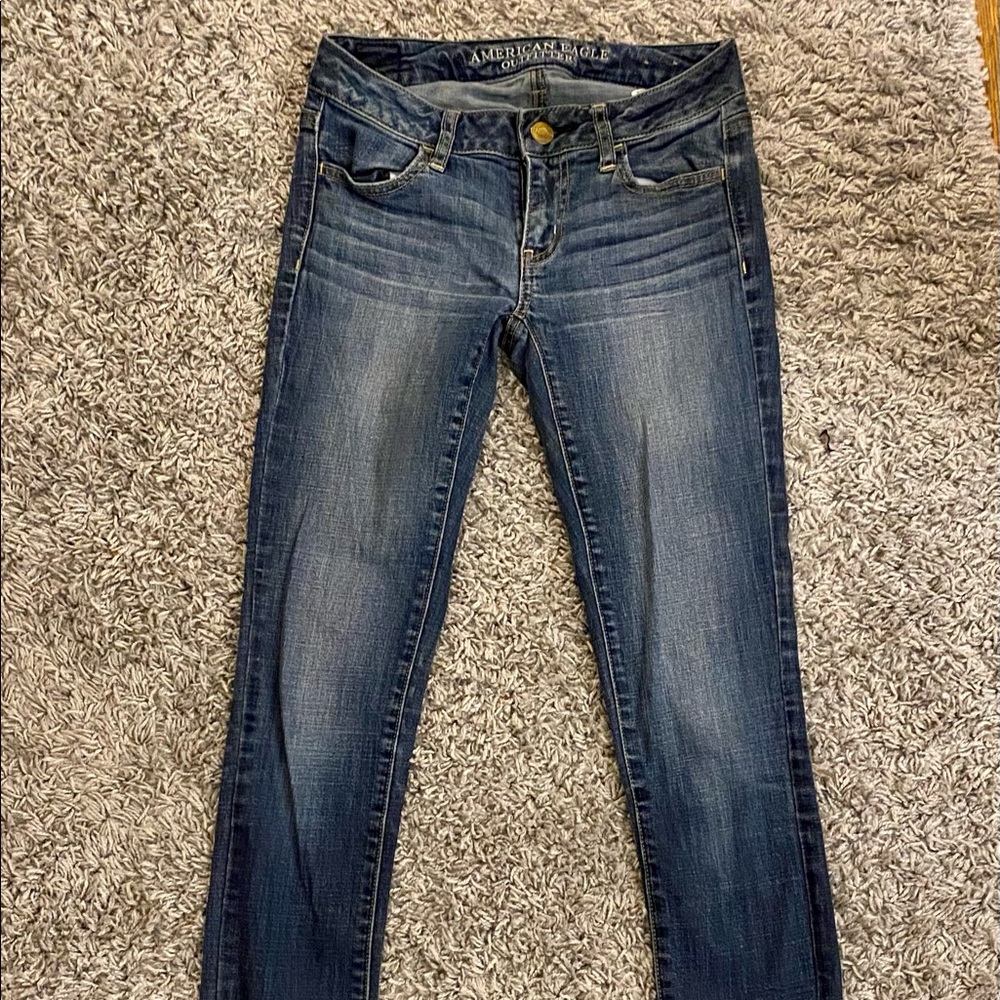 American Eagle Jeans- Super Stretch; Size 2 Long